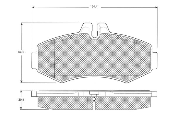 PROCODIS FRANCE Piduriklotsi komplekt,ketaspidur PF1223